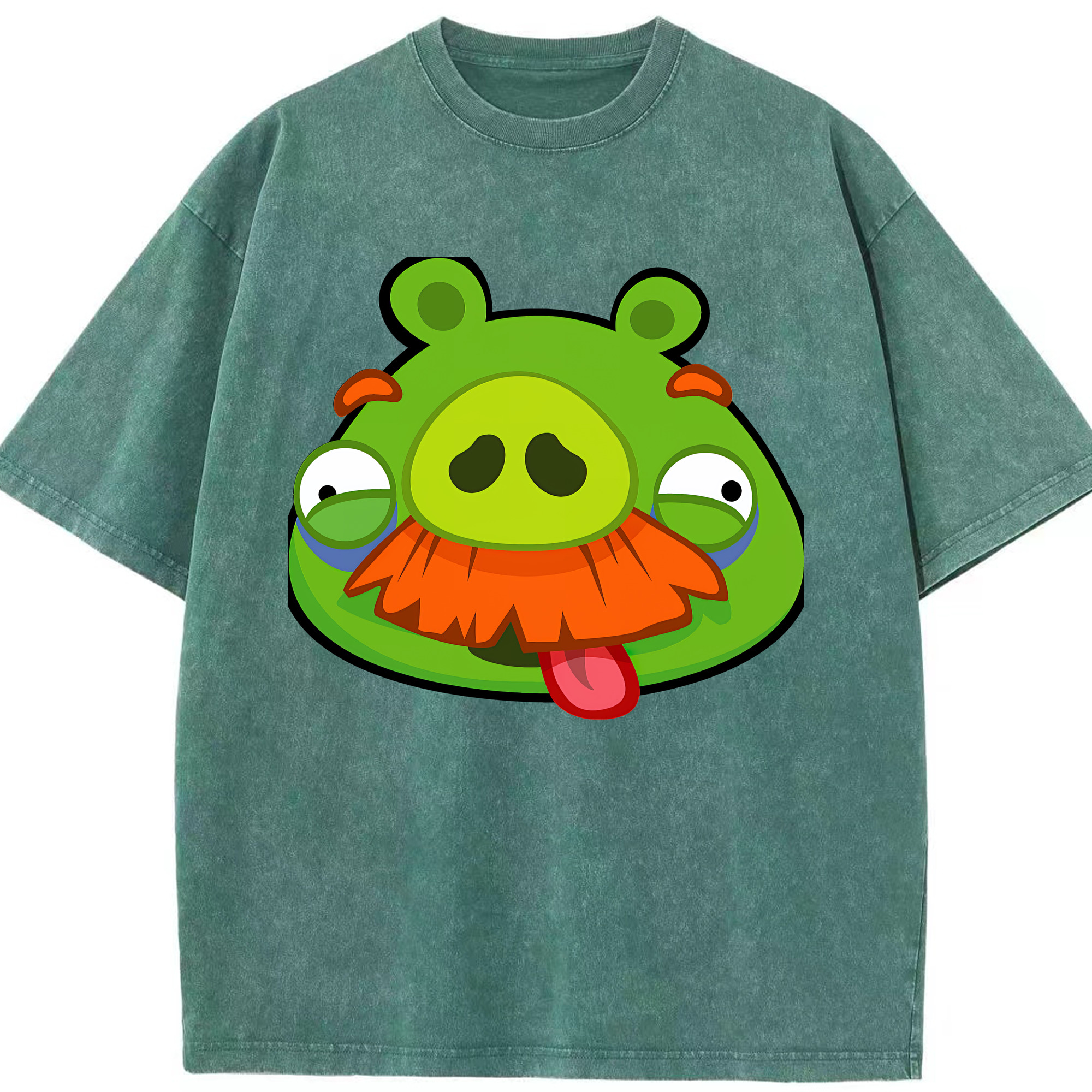 （画像用） Angry Birds アングリーバード 綿100% ヴィンテージ風 半袖Tシャツ（フロントプリント）